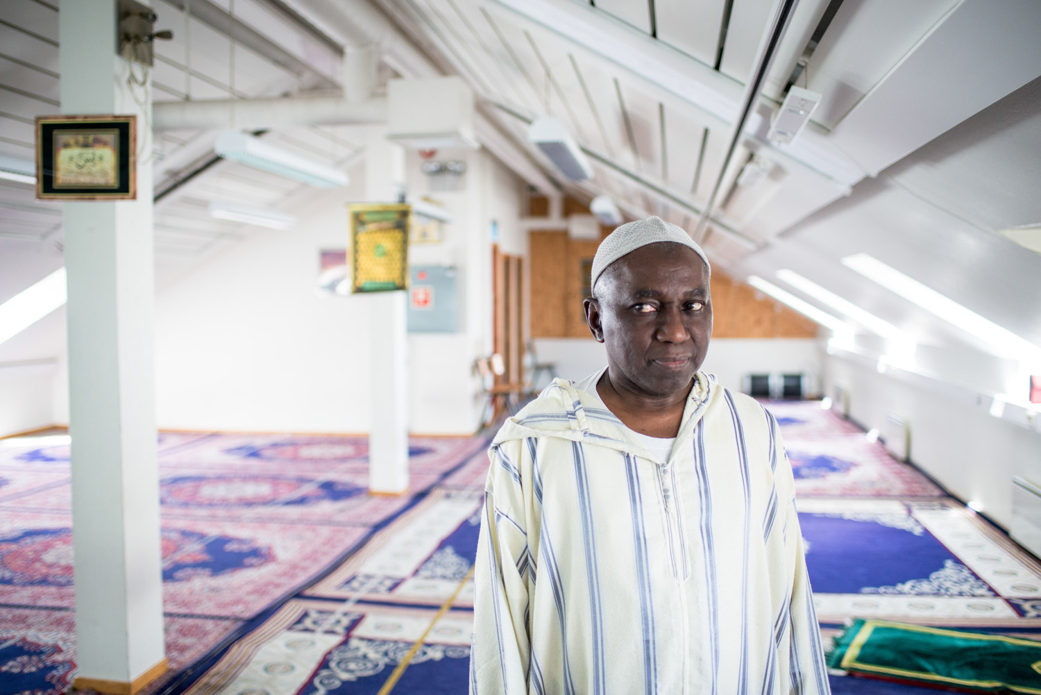 Oslo 14.06.2016 Kebba Secka, midlertidig leder i Islamsk Råd. Her fotografert i en Moske på Grønland i Oslo. FOTO: JOAKIM S. ENGER